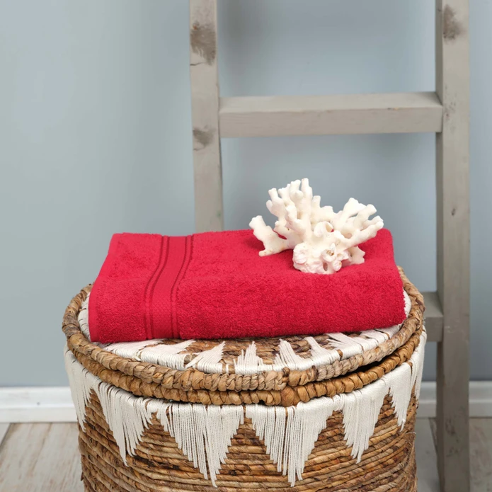 Karaca Home Daily Soft 100% Pambıq Qırmızı Hamam Dəsmalı 70x140 sm